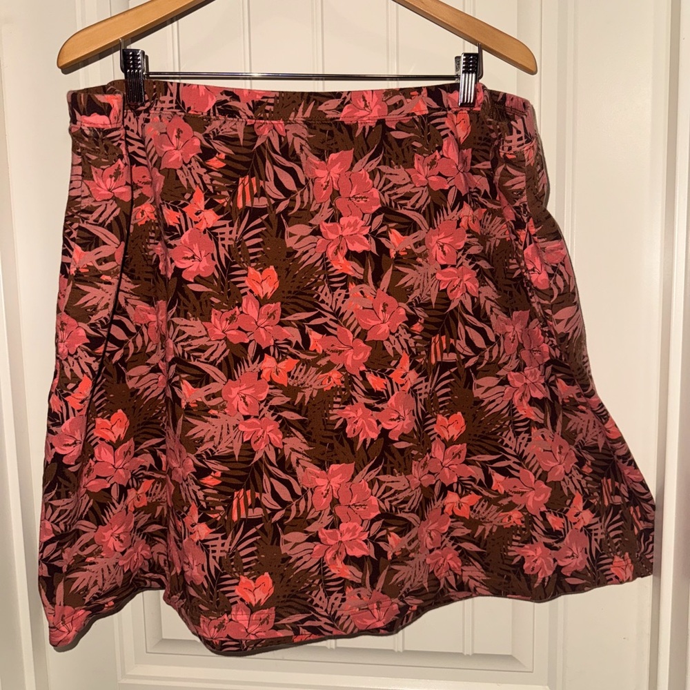 Skirt mini skirt with Hawaiian Print
